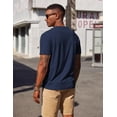 thumbnail image 2 of COOFANDY Mens Henley Shirts Short Sleeve Casual Button Textured T Shirt Basic Soild Tee Henley Summer Top, 2 of 6