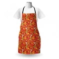 thumbnail image 3 of Bar Apron, Hawaiian Holiday Luau Party Night with Girls Ukulele Coconut Pineapple Tropical, Unisex Kitchen Bib with Adjustable Neck for Cooking Gardening, Adult Size, Multicolor, by Ambesonne, 3 of 4