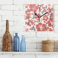 thumbnail image 3 of Ryvnso Elegant Flowers-r1 Wall Clock Square Silent Non-Ticking Battery Operated 7.78", 3 of 7