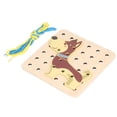 thumbnail image 1 of Wooden Lacing Threading Toys, Strength Training Hand Eye Coordination Toddler Toy, 1 of 8