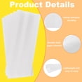 thumbnail image 3 of Uxcell 100Pcs Bolsas de Papel Kraft para Sándwich, 9.1 x 3.5 Pulgadas Bolsas de Papel a Prueba de Grasa para Galletas, Blancas, 3 of 6