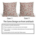 thumbnail image 6 of 4th of July Floral Pillow Covers 18x18 Set of 2 Vintage Rustic Old Style Navy Blue Red Flower Print Decorative Outdoor Pillowcases Patriotic Farmhouse Throw Cushion Case Decor for Couch Sofa Bed, 6 of 6