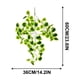 thumbnail image 3 of Artificial Green Wall Hanging Indoor Decoration Green Plastic Wall Hanging Flower Wall Hanging False Green, 3 of 6