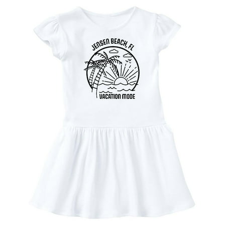 

Inktastic Summer Vacation Mode Jensen Beach Florida Gift Baby Girl Dress
