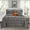 Gray, variant on Mocassi 10-Piece Bed-in-a-Bag, Includes Bed Sheet with Double Sided Storage Pockets & Decorative Pillows, Multi-Ruffle Comforter, King, Gray