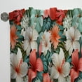 thumbnail image 5 of Designart "Mirage Of Paradise I" Tropical Traditional Room Darkening Curtain, Floral Single Panel, 5 of 6