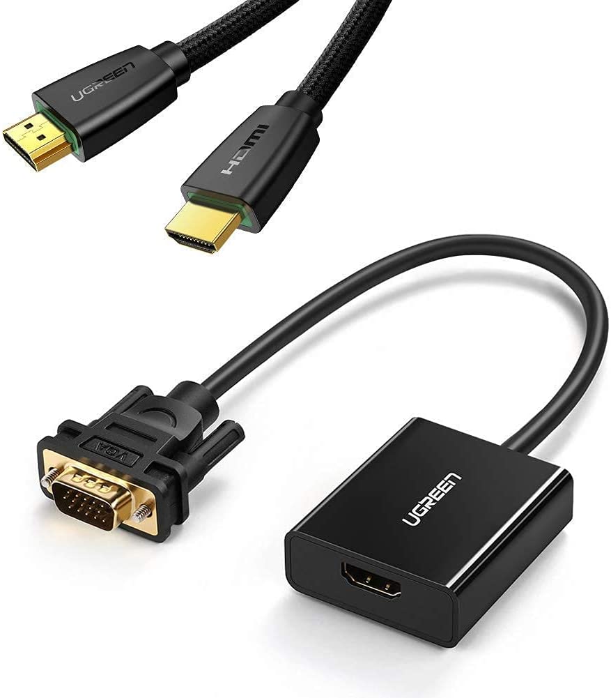 Active HDMI to VGA Adapter with 3.5mm 