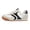 White/Black, variant on LUCKY STEP Womens Retro Thin Sole Lace up Fashion Sneakers Classic Lightweight Casual Shoes,Leopard