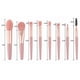 thumbnail image 4 of 8pcs Mini Makeup Brushes Set, Makeup Brush Kit for Blush, Eye Brushes for Blending, Shadow, Eyelash, Lip and Brow - Perfect Touch Up Makeup Kit (Pink), 4 of 4