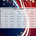 thumbnail image 3 of Womens 4Th Of July Patriotic T-Shirts，Summer Independence Day Tee Shirts for Womens American Flag Printed Tunic Top Henley Neck Tees Front Button Short Sleeve Tops Beach Holiday Usa Flag Star Blouses, 3 of 5