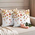 thumbnail image 2 of Maple Leaf Fall Outdoor Waterproof Pillow Covers, Thanksgiving Autumn Botanical Watercolor Decorative Square Throw Pillowcase Sofa Cushion Sham for Patio/Couch/Chair, 20"x20" 2 Pack, 2 of 8