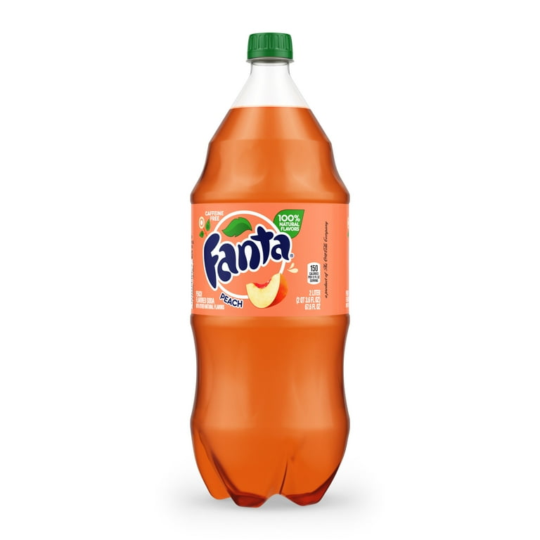 Fanta Peach Soda Pop, 2 Liter Bottle - Walmart.com