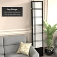 thumbnail image 5 of Red Lantern 7 ft. Tall Double Cross Shoji Screen - Black - 4 Panels, 5 of 6