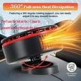 thumbnail image 2 of Portable Car Heater with Cooling Function,Car Fan Heater 150W 12V Windshield Defroster, Vehicle Demister Fast 2 in 1 Heating Cooling Dryer Auto 360 Rotate Heater Fan, Car Heater Fan Plug-in Anti-Fog, 2 of 10