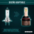 thumbnail image 4 of Luces Led para Auto - EVOLUM - Modelo Golden 22,000 lúmenes - Resistencia al Agua - Haz de luz Perfecto (9007), 4 of 8