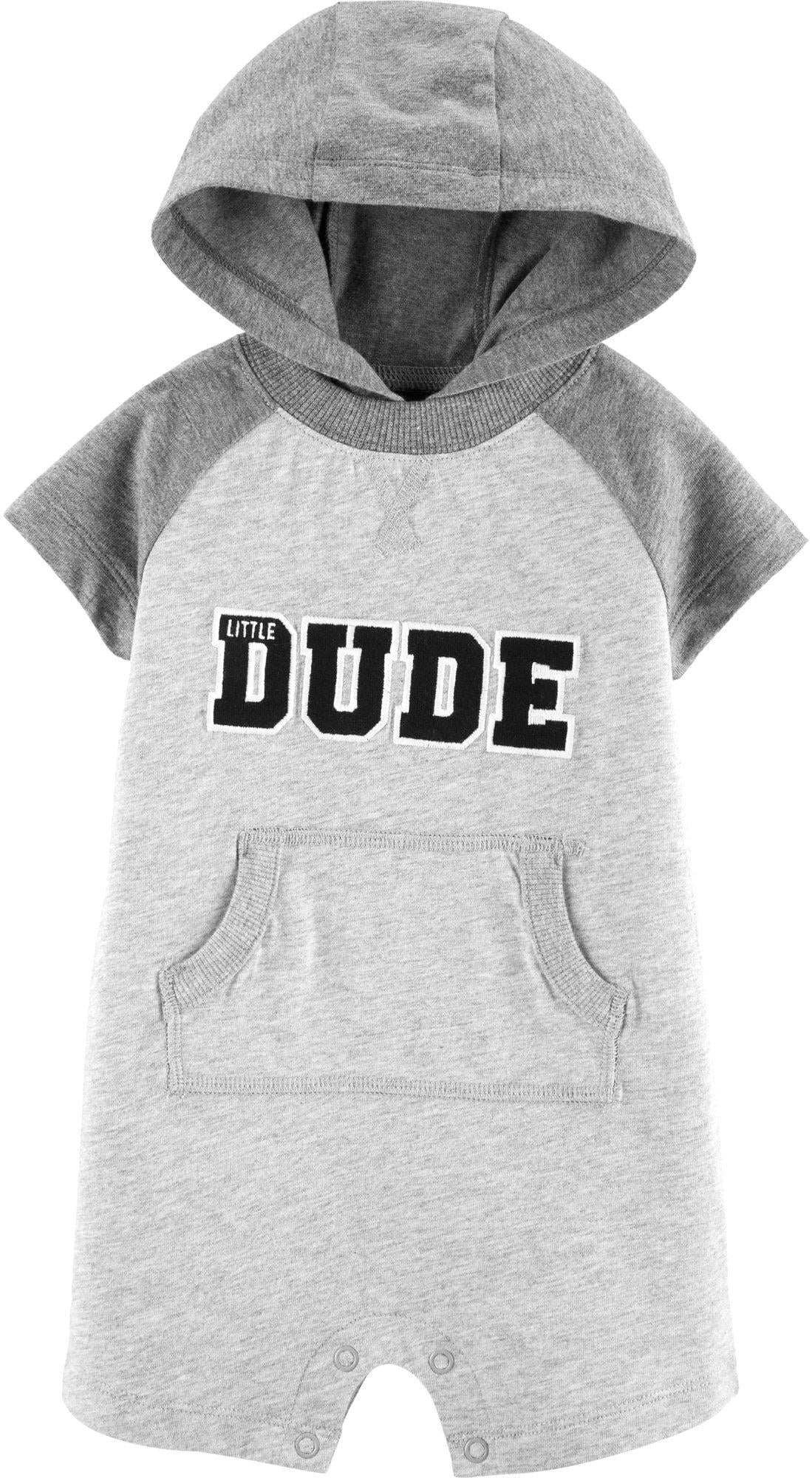 hooded romper baby boy