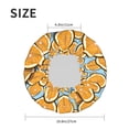 thumbnail image 3 of orange Lemon blue Shower Cap, Reusable Bath Hair Hat for all Hair Lengths Hair Cover with Elastic Band Double Waterproof Layers Bathing Hat, 3 of 5