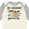 thumbnail image 4 of Inktastic My Grammy Loves Me with Sloth and Hearts Boys or Girls Long Sleeve Baby Bodysuit, 4 of 5