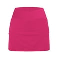 thumbnail image 4 of GEWSEY Women's 20" Knee Length Skorts Skirts Athletic Tennis Skorts Long Golf Skirt with Pockets Modest Skirts Hot Pink, XXL, 4 of 6