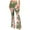 Green, variant on Womens Flare Leggings Hippie Floral Printed High Elastic Waisted Tummy Control Wide Leg Bootcut Yoga Pants Hot Pink 2XL