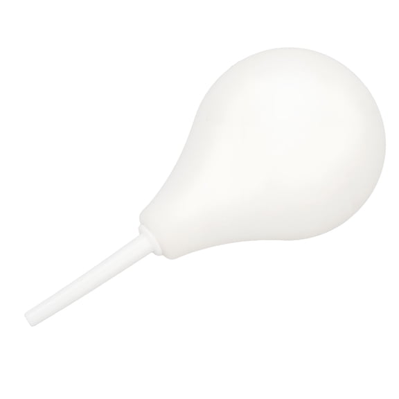 XIRQI Flexible Enema Bulb for Men & Women,224ml,White Silicone Anal Douche