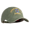 thumbnail image 5 of U.S. Army 256th Infantry Brigade Combat Team Embroidered Washed Solid Pigment Dyed Cotton Twill Brass Buckle Cap - Olive OSFM, 5 of 5