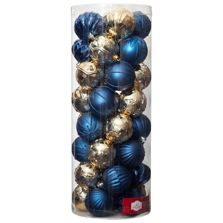 Blue and Gold Christmas Decorations 