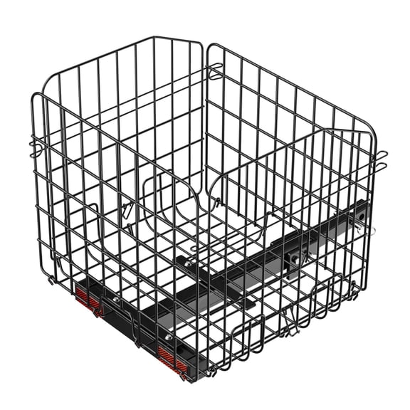 Large Capacity Folding Scooter Basket - Heavy-Duty Wire Mesh with Universal 1-Inch Receiver Mount