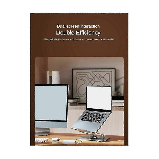 Laptop Stand 360 Rotatable Notebook Holder Liftable Aluminum Alloy Stand Compatible With 14-17.3