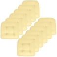 thumbnail image 4 of Indoor-Outdoor Reversible Patio Seat Cushion Pad 12 Pack - Yellow 19" x 19", 4 of 5