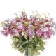 thumbnail image 1 of Nvzi Paquete de 6 ramos artificiales de margaritas para exteriores, resistentes a los rayos UV, decoración floral, plantas artificiales de seda, color morado., 1 of 5