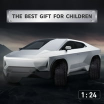 Cyber Truck Diecast Toy Pickup 1:24 Scale Sound Light Pull Back Action