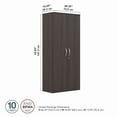 thumbnail image 6 of Studio C 29W Tall 2 Door Storage Cabinet in Storm Gray - Engineered Wood, 6 of 7