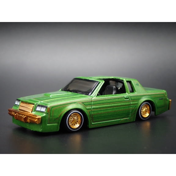 Open Box 1987 87 BUICK REGAL T-TYPE LOWRIDER ADJUSTABLE SUSPENSION 1:64 DIECAST MODEL CAR