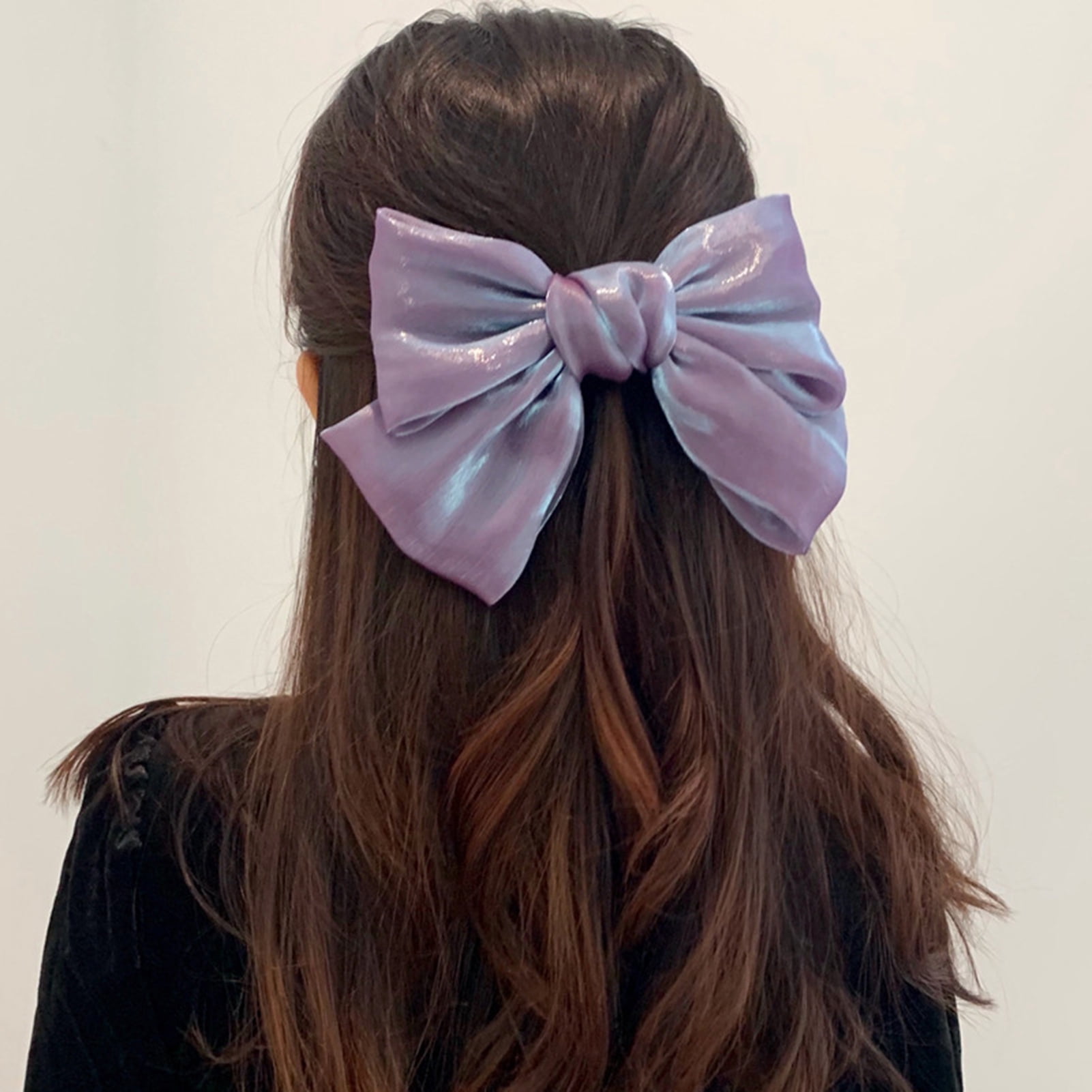 Pop 14cm Large Grosgrain Ribbon Hair Bows Flower Clip Baby Girl Accessories 