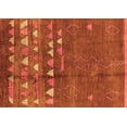 thumbnail image 1 of Ahgly Company Indoor Rectangle Solid Orange Modern Area Rugs, 7' x 9', 1 of 4