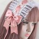 thumbnail image 4 of Cinta de encaje Lolita Maid tocado de rosa cinta retro cosplay tocado de fiesta, 4 of 5