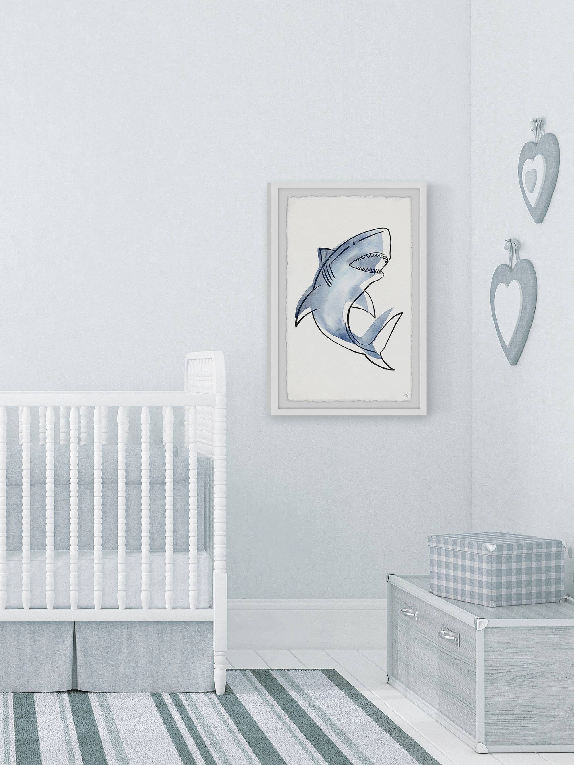Marmont Hill Shark's Teeth Framed Wall Art