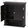 thumbnail image 7 of UTEX Bathroom Cabinet Wall Mounted, Wood Hanging Cabinet, Wall Cabinets with Doors and Shelves Over The Toilet for Bathroom,Espresso, 7 of 7