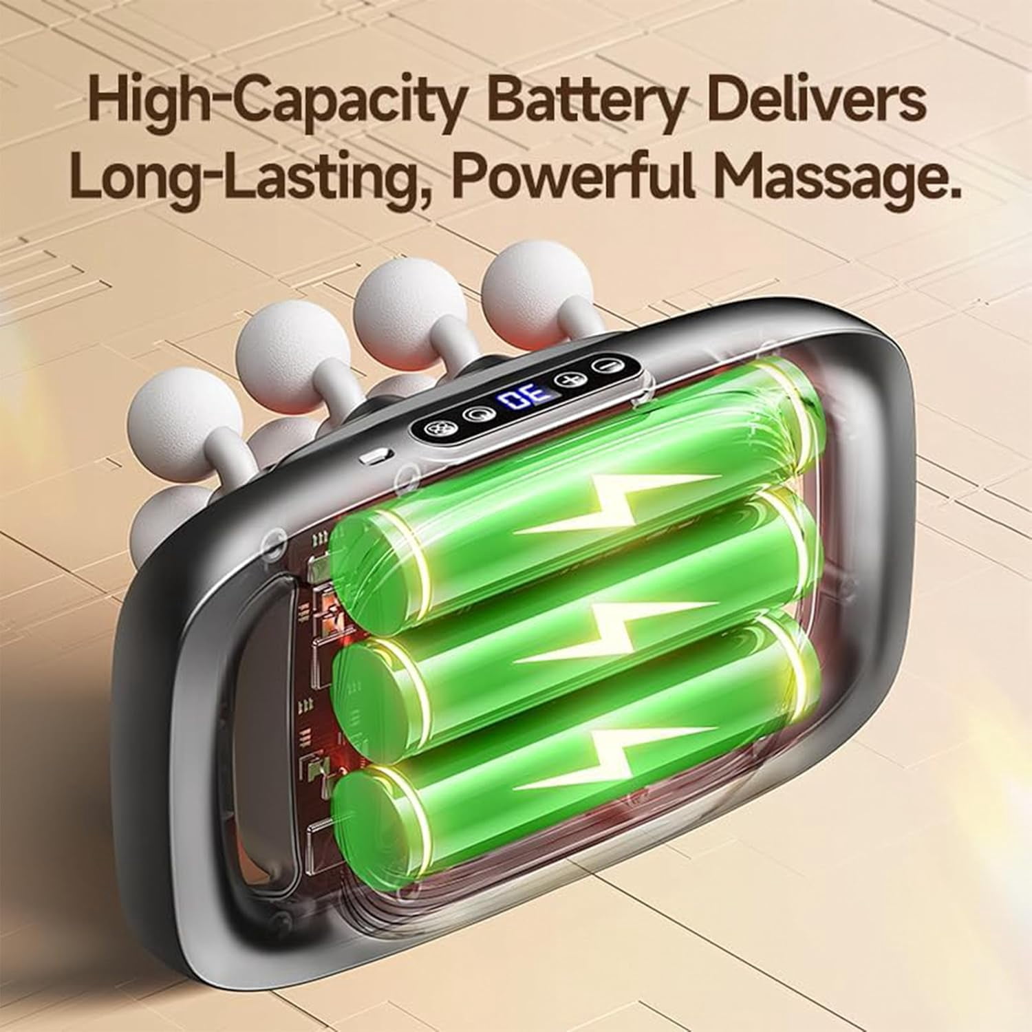 16-Head Massage Gun Set, Deep Tissue Percussion Massager with 3 Modes & 30 Intensities,Quiet Muscle Massage Gun for Back,Shoulders, Legs, Foot, Body Muscle Pain Relief