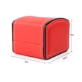 thumbnail image 3 of PU Leather Single Grid Watch Display Case Jewelry Storage Organizer Slot Box, 3 of 13