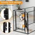 thumbnail image 4 of BestPet Parc pour Chien de 32 Pouces, Enclos d'Exercice pour Animal à 16 Panneaux, Serrure de Porte et de Gravité, pour Usage Intérieur Extérieur, VR, Camping, Cour, Noir, 4 of 7