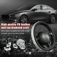 thumbnail image 4 of Bling Car Steering Wheel Cover for Women, Sparkling Crystal Rhinestone Auto Wheel Protector, Anti Slip Cover Fit 15 Inch Steering Wheel, Universal Car Accessories, White, 4 of 12