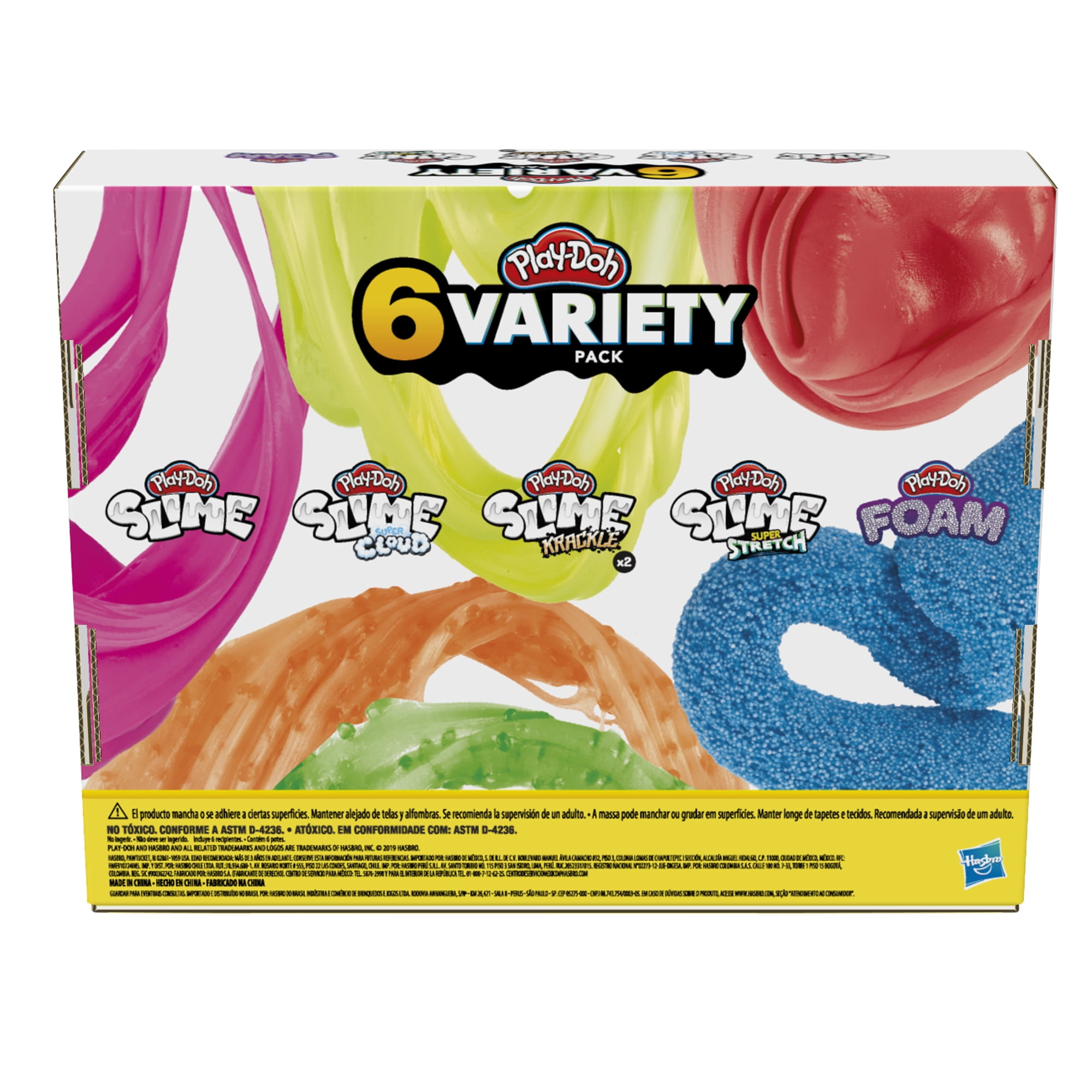Play-Doh Variety Pack Featuring 6 New Compounds, for Kids Ages 3 and up