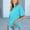 Blue, variant on YHAJDS Womens Summer Tops Womens T Shirts Short Sleeve Polka Dot Print Round Neck Pocket Casual Top