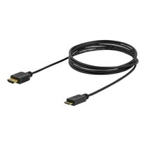 StarTech 6' Slim HDMI Male to HDMI Mini Male High Speed Cable with Ethernet, 36 AWG