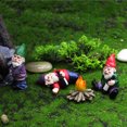 thumbnail image 4 of Figuras en miniatura de gnomos borrachos, mini adornos de gnomos de jardín divertidos, estatuas de camping de gnomos TUNC Sencillez, 4 of 4