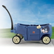 Step2 Wagon for Two Plus Blue Foldable Wagon for Kids with Seats