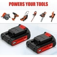thumbnail image 3 of LBXR20 20 Volt MAX 3.0Ah Lithium Battery Compatible with Black and Decker 20v Lithium Battery LBXR20 LBX20 LB20 LB2X4020 Compatible with All Power 20V Black and Decker Power Tools, 3 of 11
