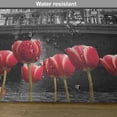 thumbnail image 6 of Ambesonne Black and White Place Mats Set of 4, Amsterdam Canal, Standard Size, Black White and Red, 6 of 6